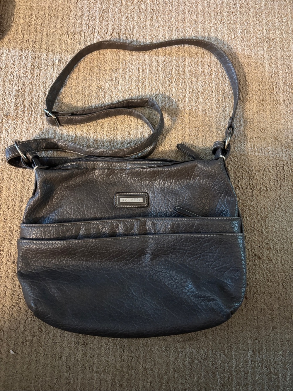 Rosetti Gray Crossbody Bag